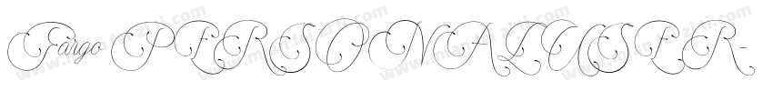 Fargo PERSONAL USE R字体转换